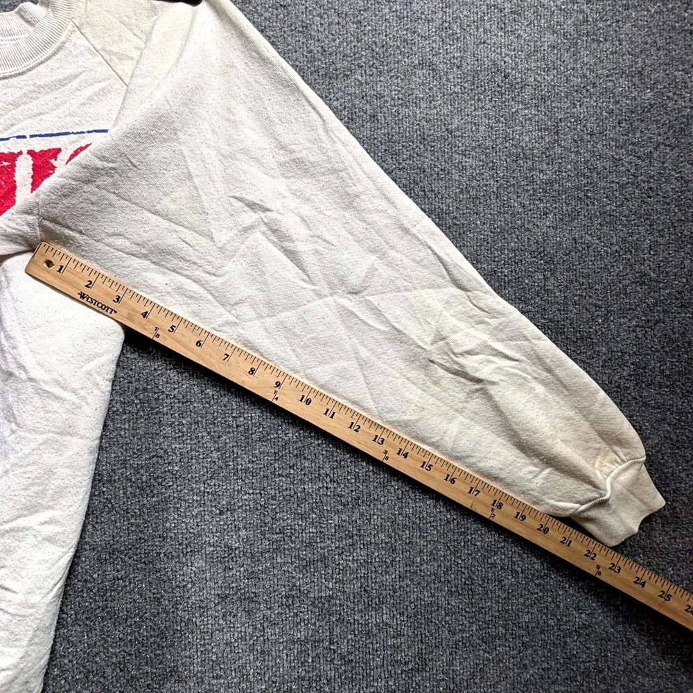 Vintage Fruit Of The Loom Comic Relief V Sweatshirt Men's XL White Graphic Print - Picture 9 of 14
